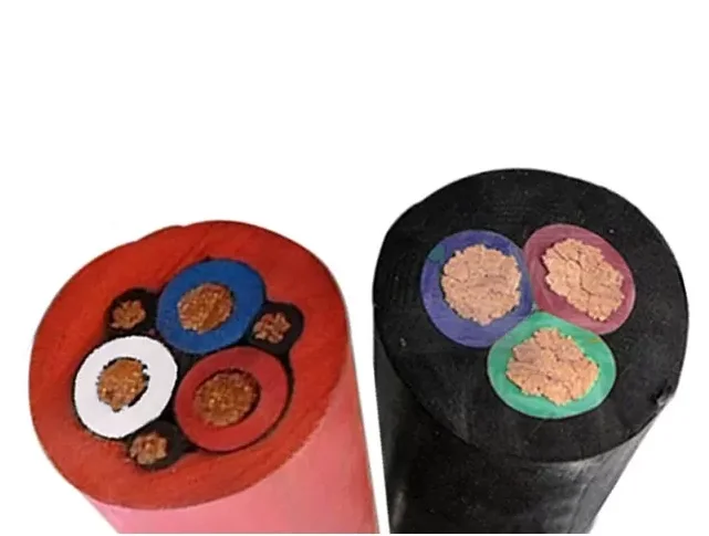 Red Rubber Sheathed Cable With Mobile Metal Shield Monitoring