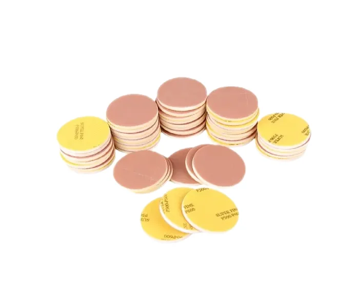 pink sanidng sponge foam disc 3c sandpaper with foam interface