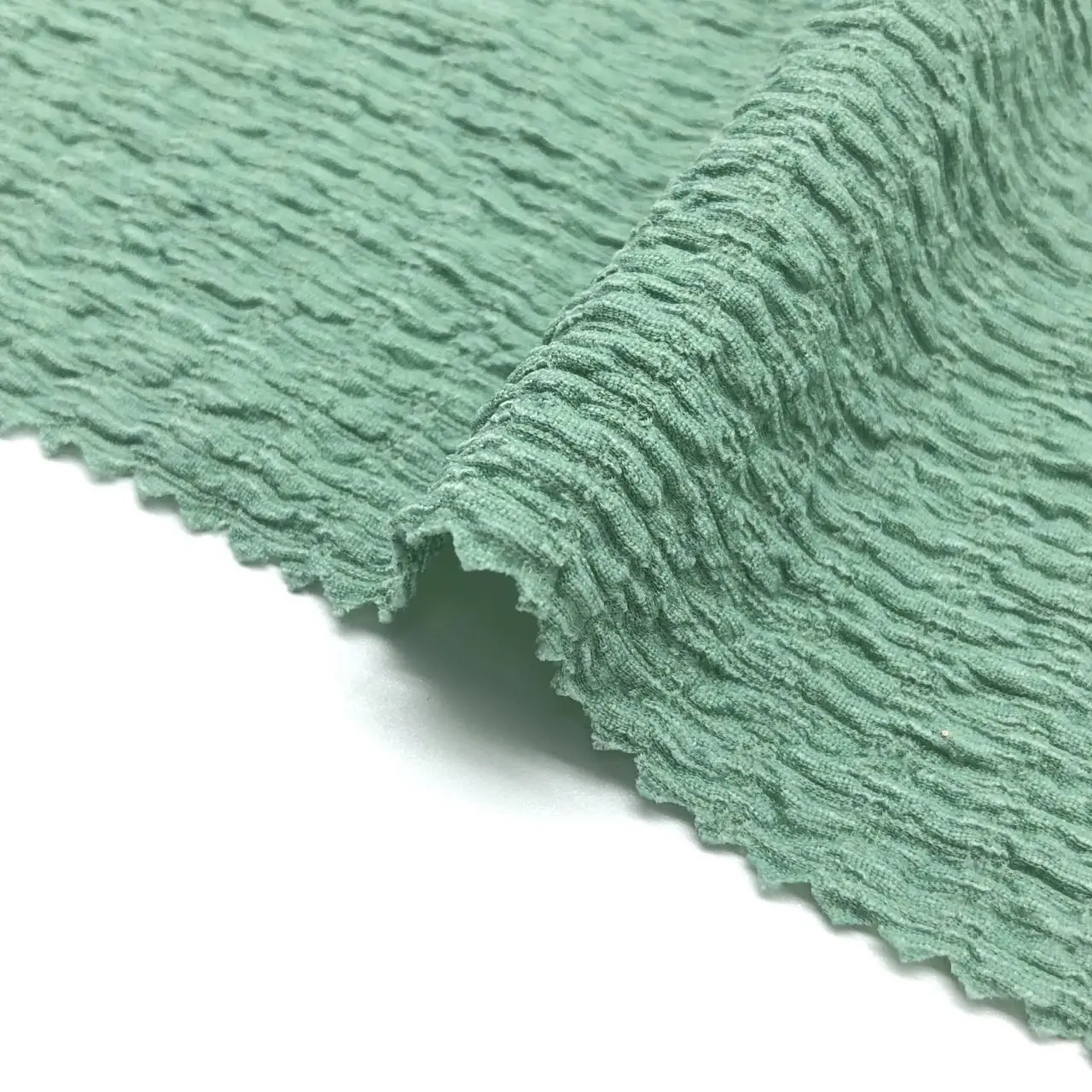 polyester poly spandex seersucker Jacquard crinkle seersucker swimwear fabric bikini tie-dye for sale