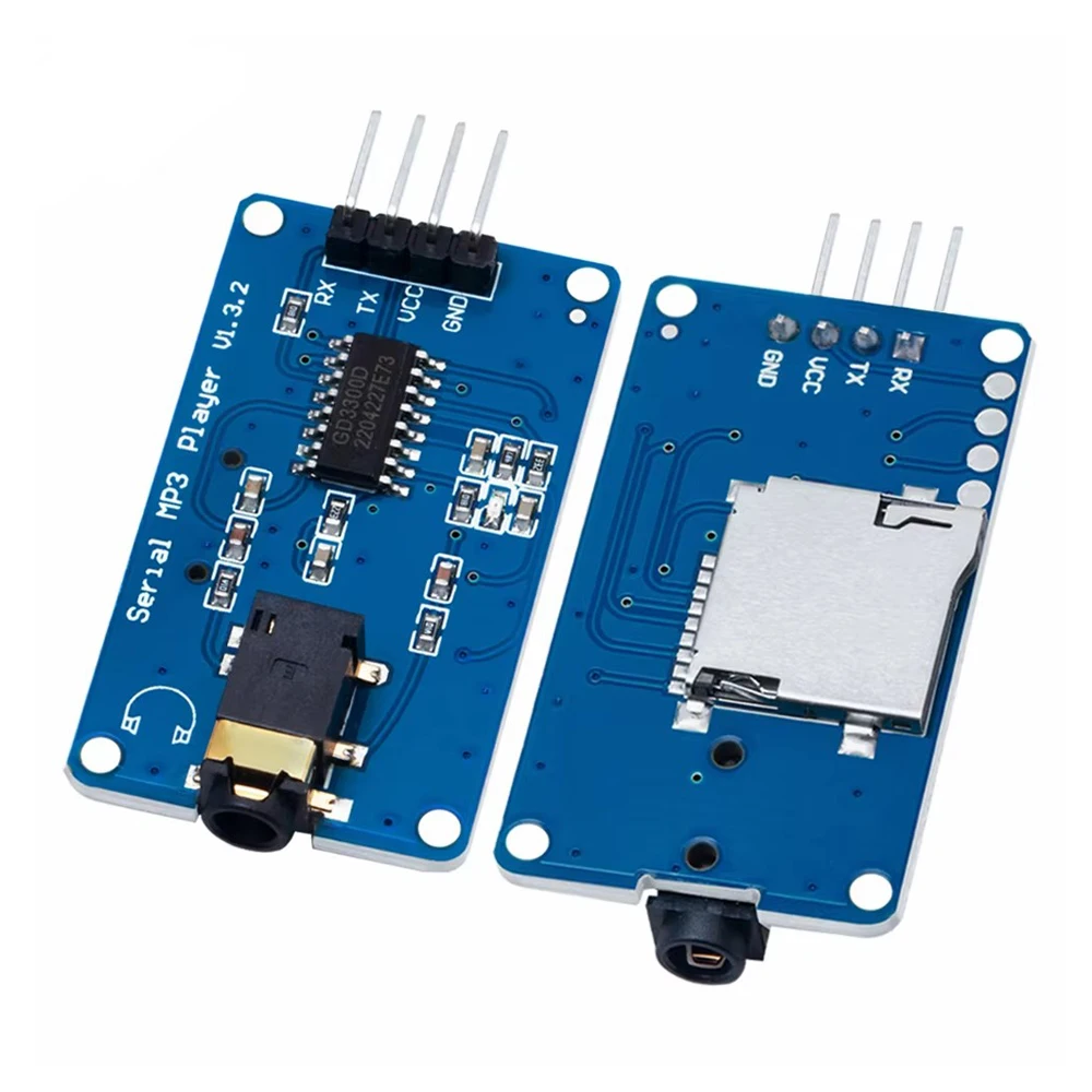 YX6300 Compatible YX5300 UART Control Serial MP3 Music Player Module Micro SD