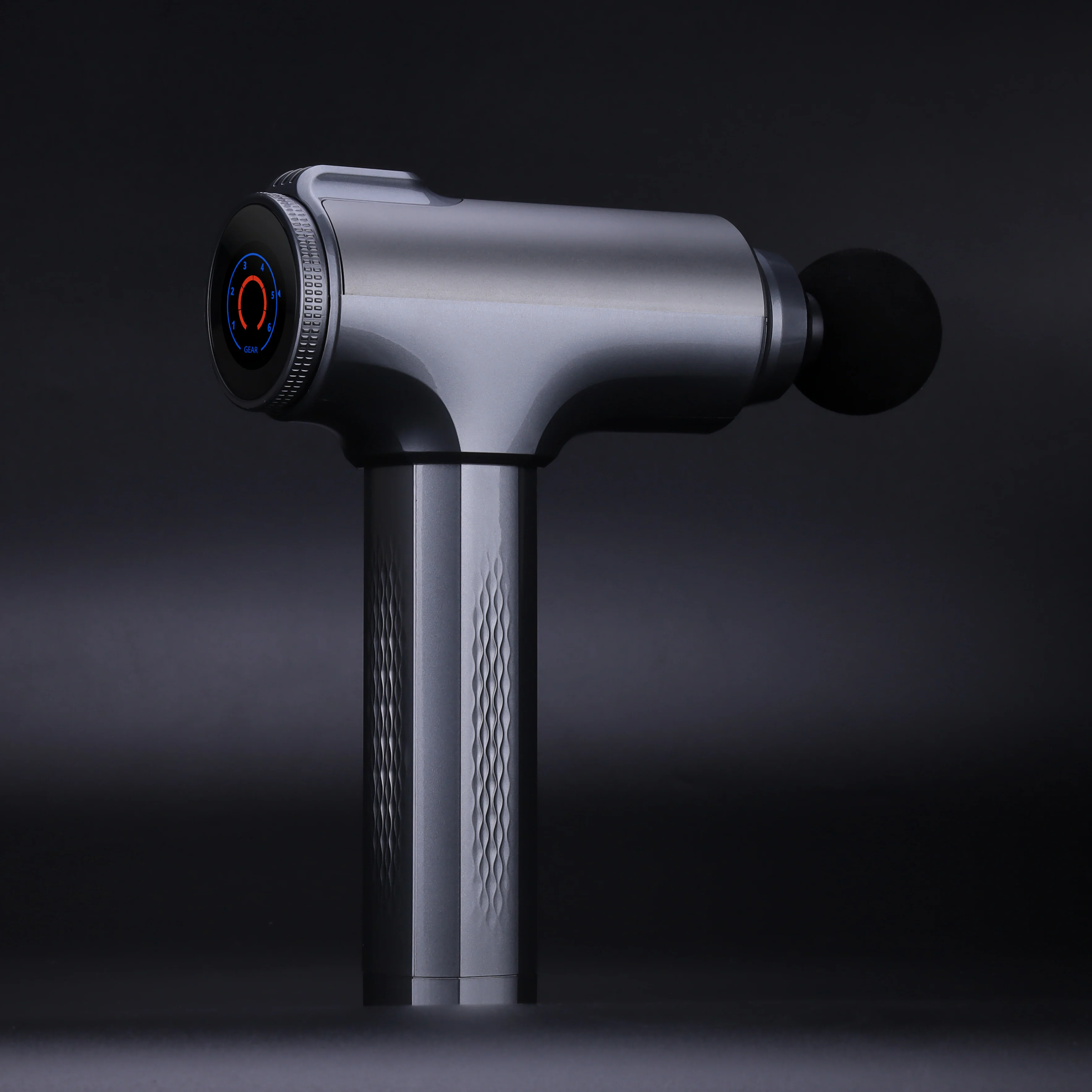 Manufacturer massage gun 6 Heads Digital massage gun Mini Handheld Electric Body deep Massager Sports Drill fascia gun