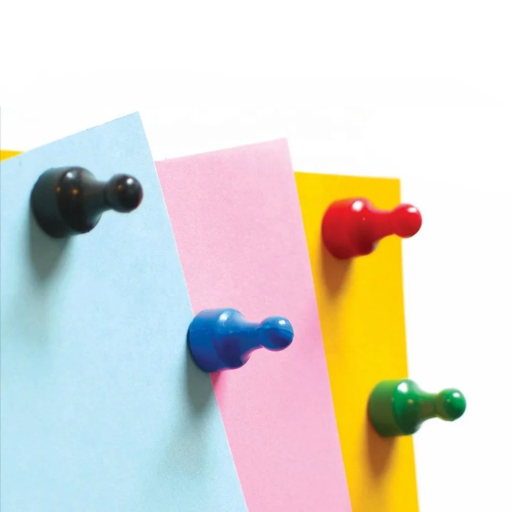 neodymium small metal abs color magnet push pin, push pins magnets fridge magnets