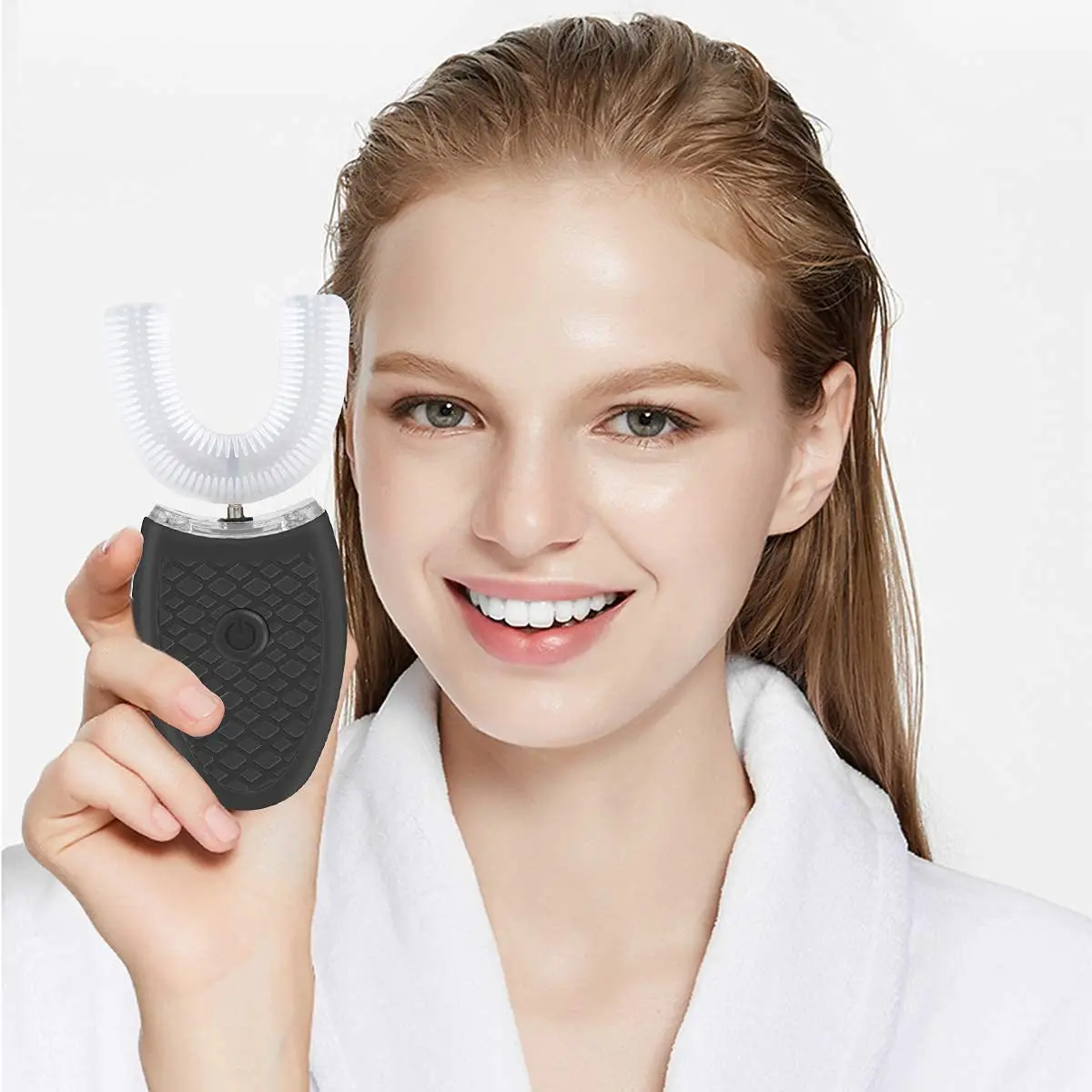 Electric Toothbrush Adult Ultrasonic U shaped Toothbrush Teeth Whitening 360 Oral Cleaning Whitening Toothbrush