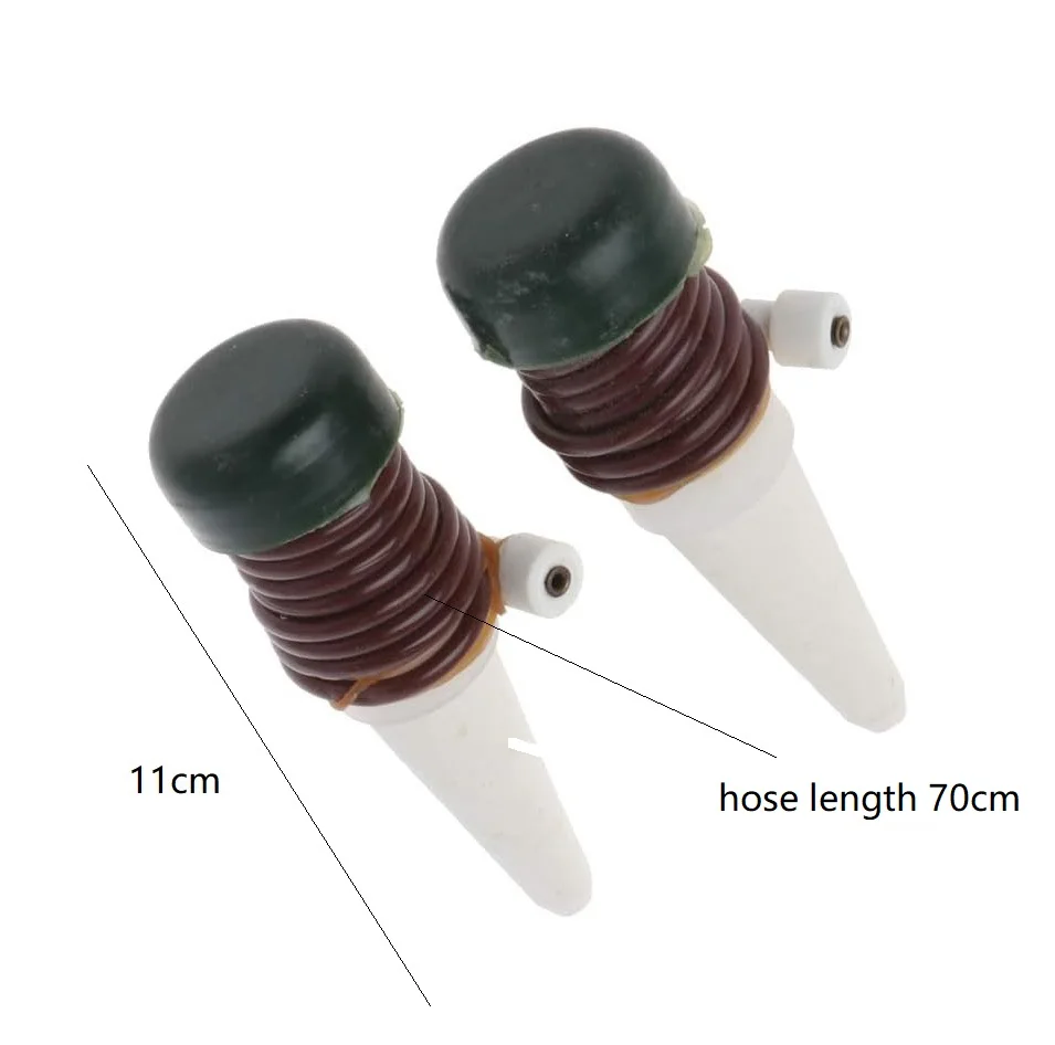 2Pcs Automatic Drip Waterer Spike Tender Houseplant Plant Indoor Watering System
