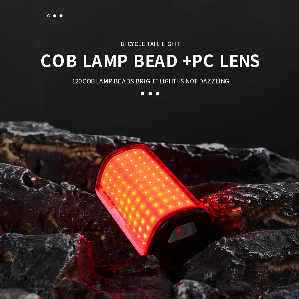 Night cycling warning safety led tail light 270 lumen waterproof USB bicycle rear lights