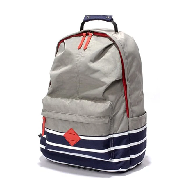 
High Quality Casual Satchels Stripe Printing Custom Oxford Daily Backpack 
