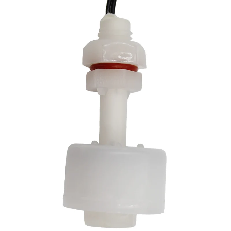 PVDF PTFE Tefloning plastic vertical M10 float ball level switch 43mm magnetic limit switch mechanical switch