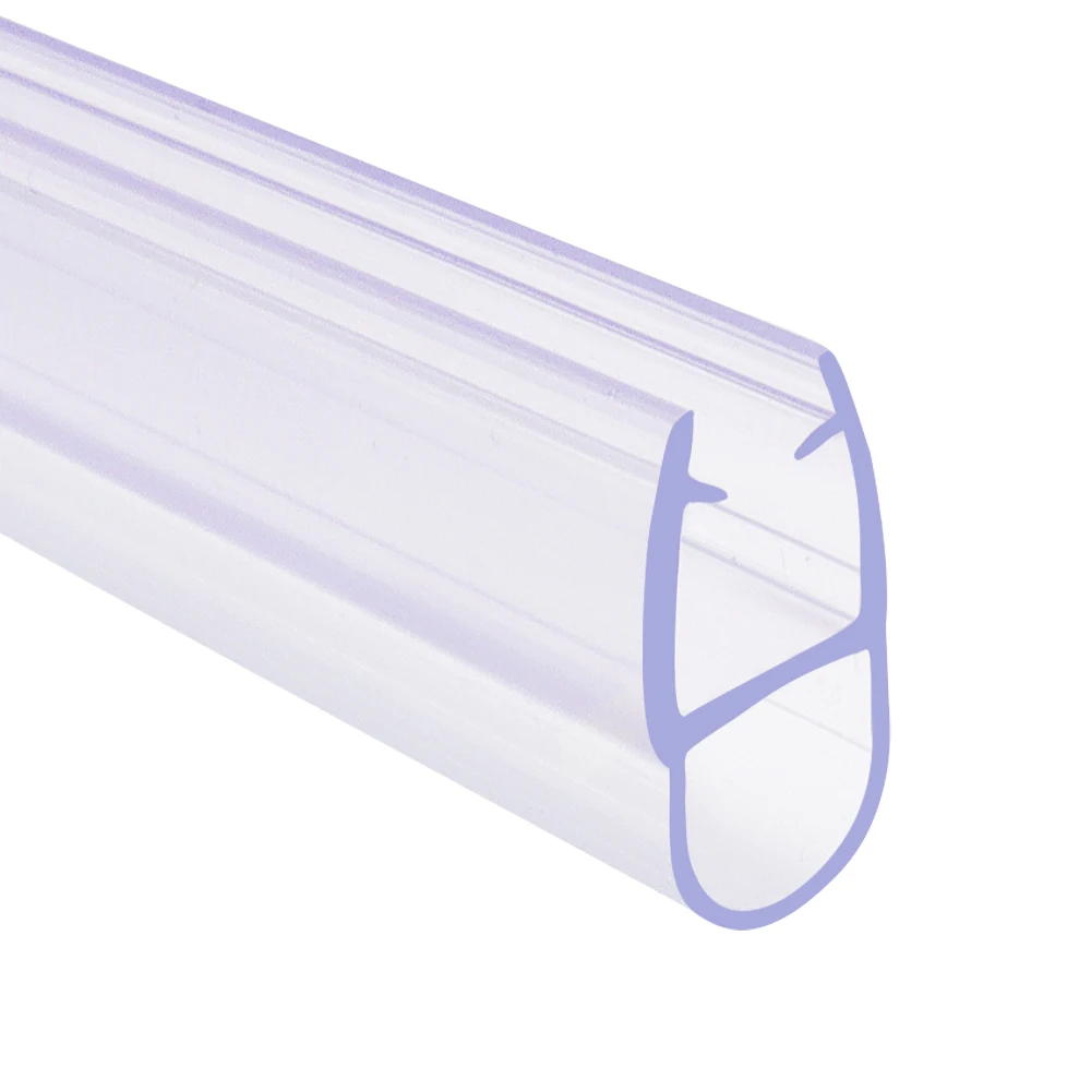 GUIDA 513121 Wholesale High Quality Transparent Rubber/Silicone/PVC Glass Shower Screen Bottom Seal Strip For Doors