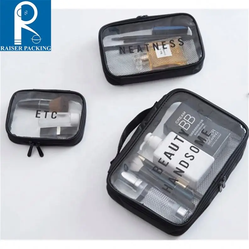 Матовые косметички из ПВХ на молнии, пластиковые сумки на молнии, прозрачные косметички из ПВХ