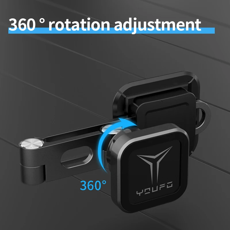 Folding Aluminum Laptop Phone Bracket Strong Magnetic Expansion Cell Phone Holder Stand For Car Bracket