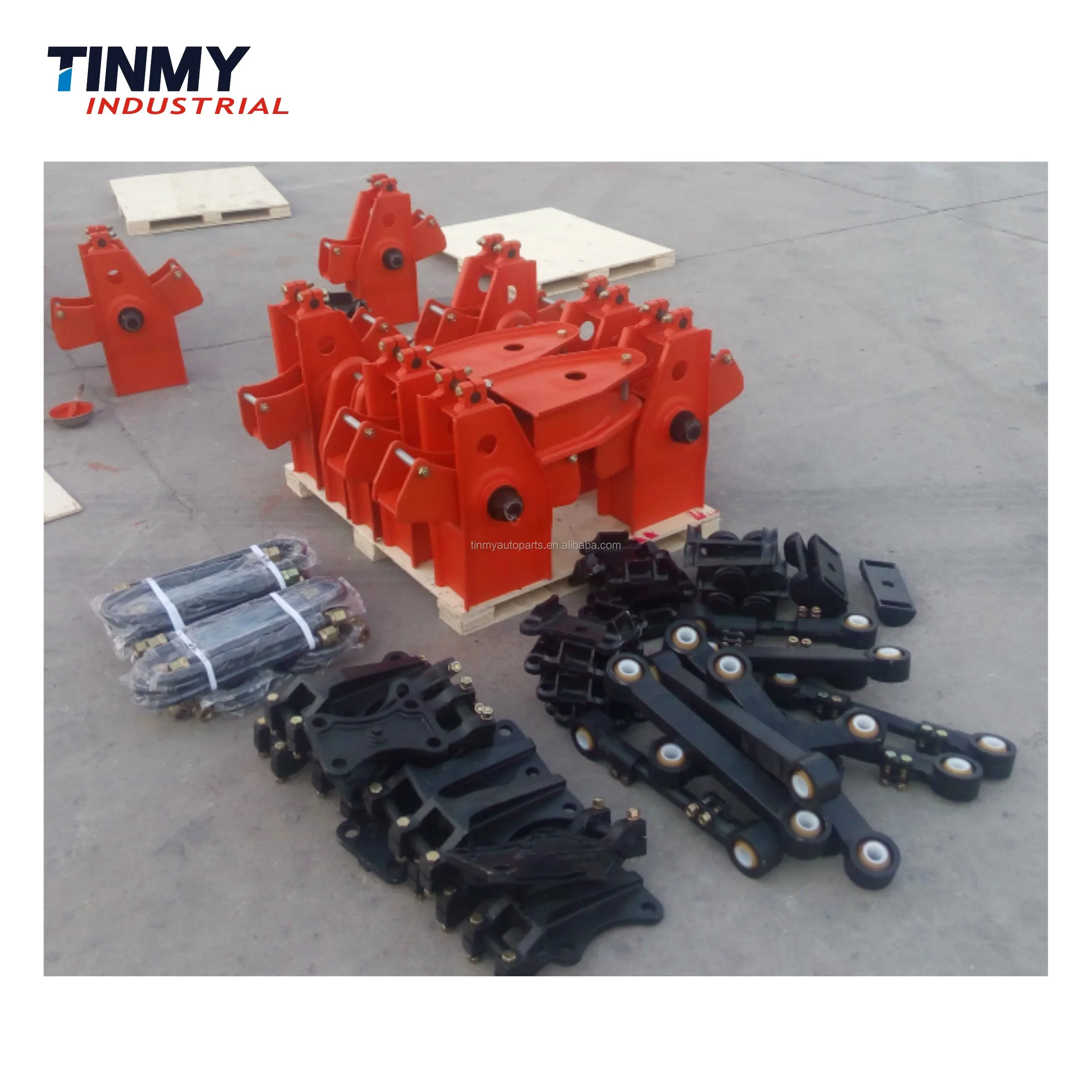 Semi Trailer Tri Axle Leaf Spring axle trailer whit suspension