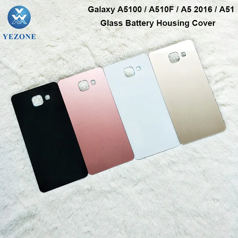  Оригинальная Крышка батарейного отсека OEM для Samsung A5 2016 A510 A510F Задняя стеклянная крышка корпуса с