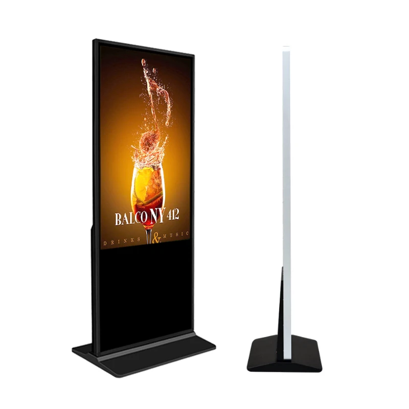 New Design Indoor 55 inch Screen Stand Kiosk Mall Digital Signage and Displays with Software