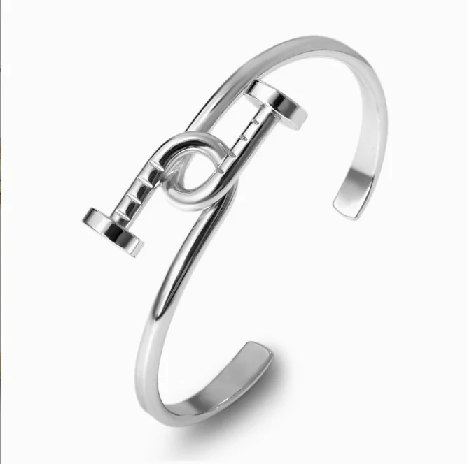 Copper Jewelry Exquisite Cross Bow C Opening Copper Gold Plated Bracelet