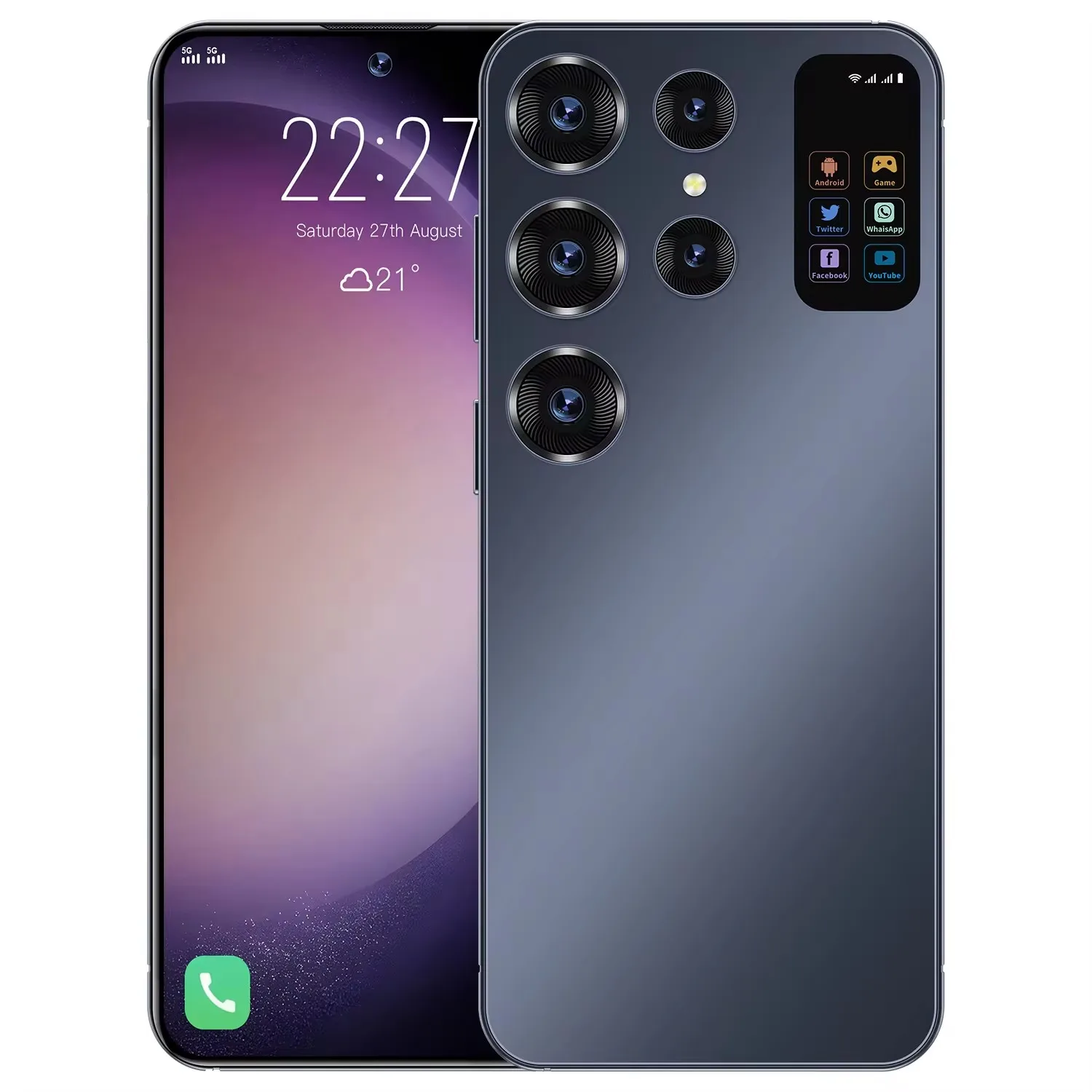 S24 ULTRA 16GB+1TB 7.3 Inch Android 12 Smartphone 144Hz Full HD Display 100W Quick Charge 5G Network 4G Features 108MP Rear