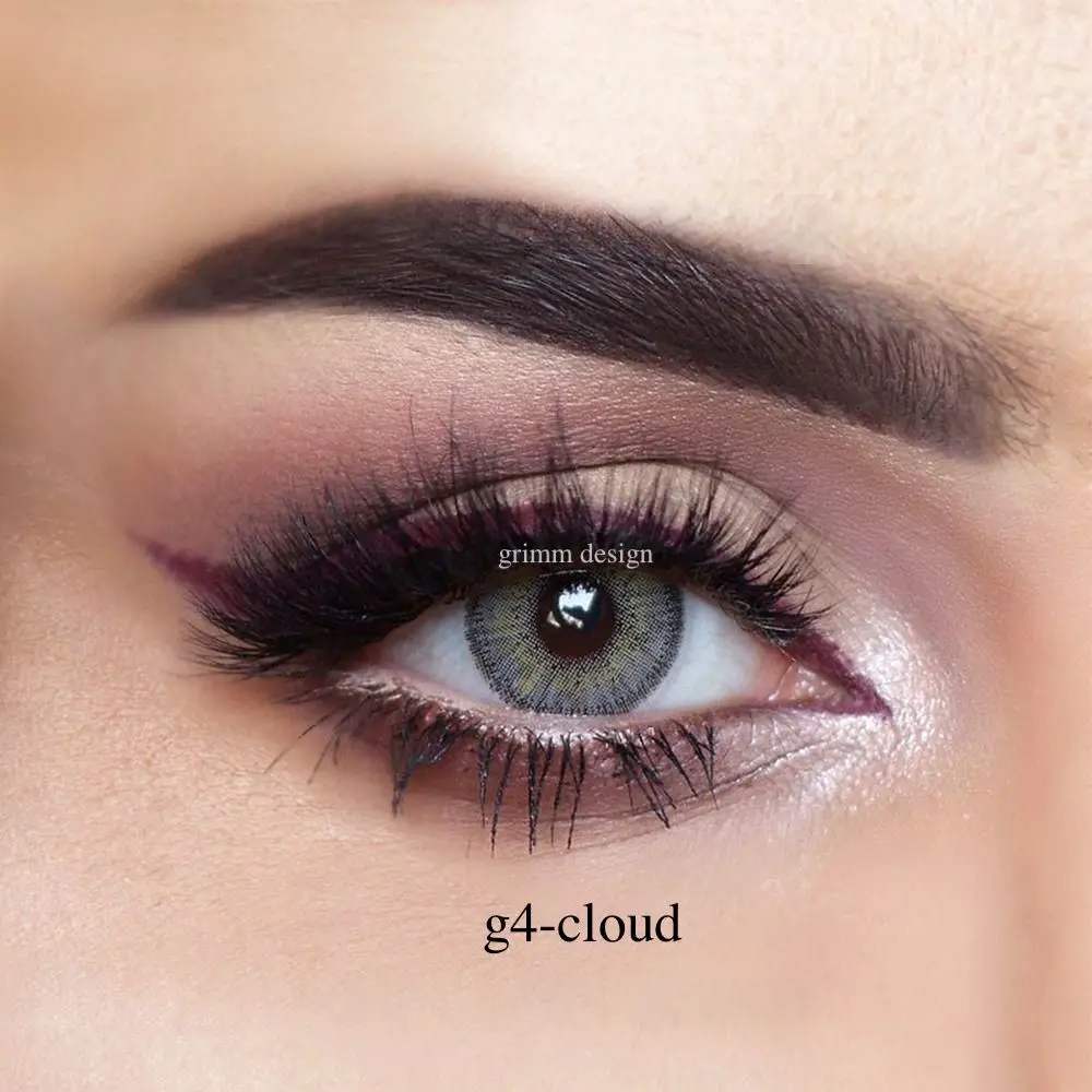 Линзы для глаз с чехлом небесно-голубые натуральные красивые контактные линзы для глаз