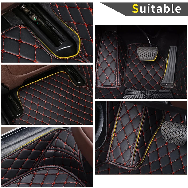 Кожаные Коврики для Volkswagen VW Polo 6r Golf 4 5 6 7 8 Mk7 Mk6 Mk5 Passat B5 B6 B7 B8