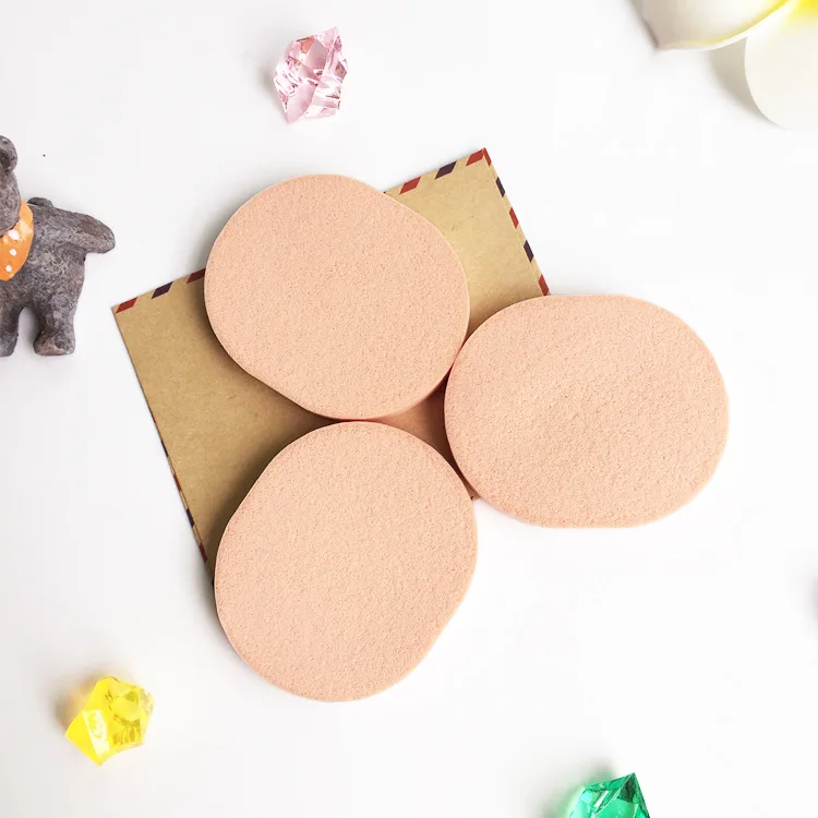 
wet and dry oval flat soft beauty cosmetic makeup sponge foundation blender powder puff 