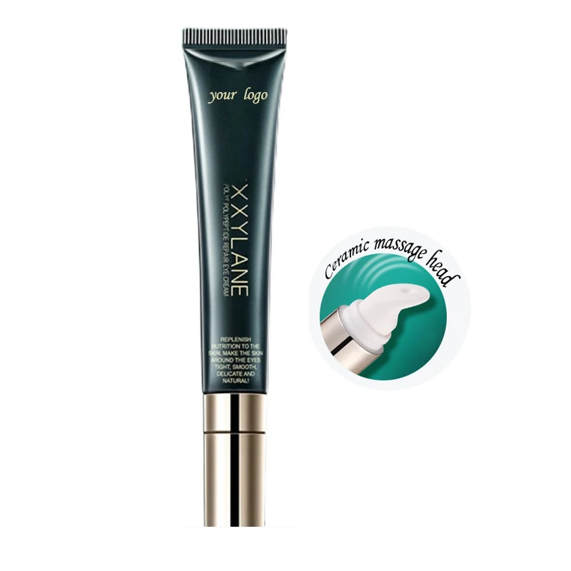 high quality PE material hose with ceramic vibrating massage packaging 15g empty eye serum eye cream plastic tube