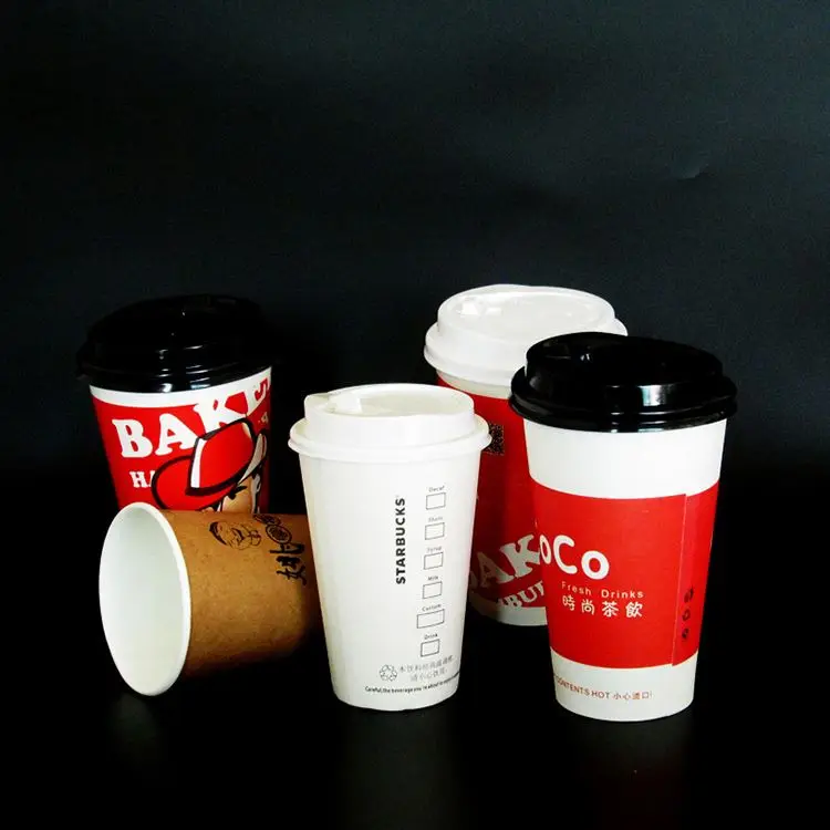 
Disposable Paper Coffee Cup With Lids _ Paper Cup 