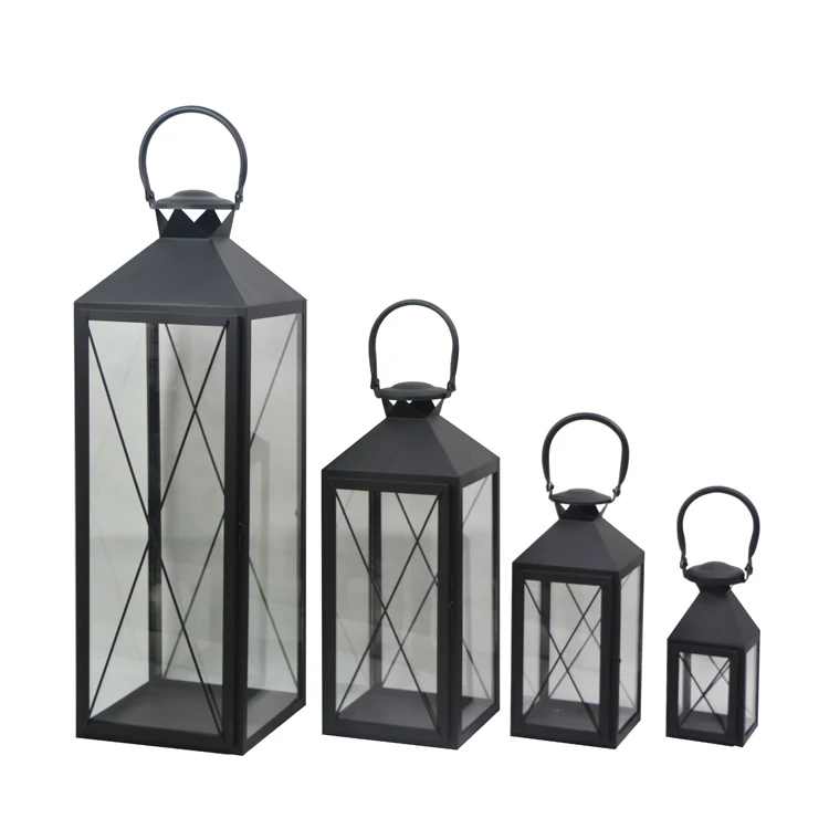 Set of 4 big size arabic metal lanterns