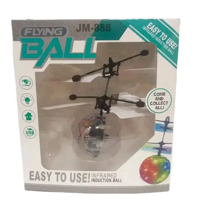 2024 hot New Flying RC Ball Aircraft Helicopter Led Flashing Light Up Toy Induction Toy Electric Toy Drone