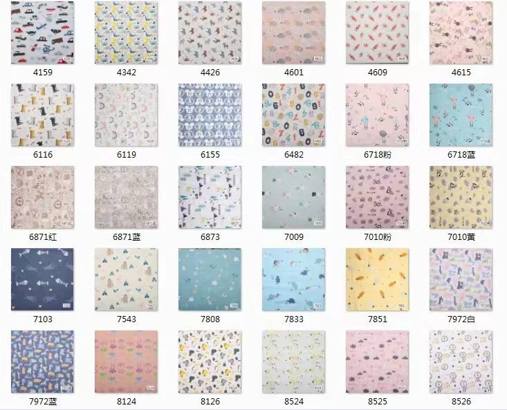 Good quality Floral Fabric Printed Cloth Sewing Quilting Cotton Fabrics