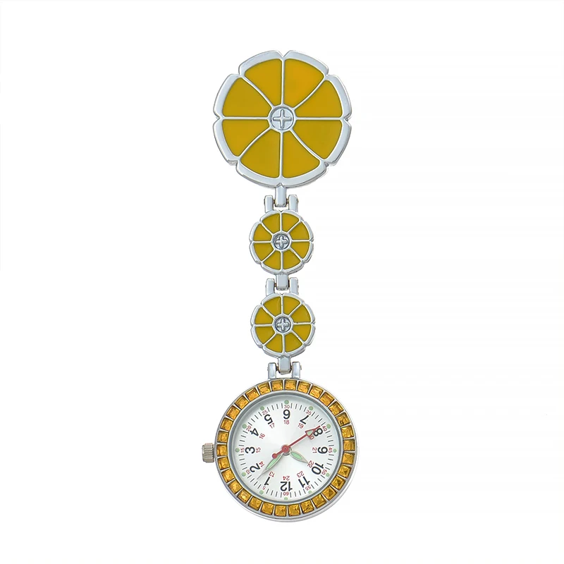 Oem Медсестра Медицинский подвесной нагрудный Карманный Врач Часы цепочка медсестринские часы кварцевые модные роскошные кристаллы