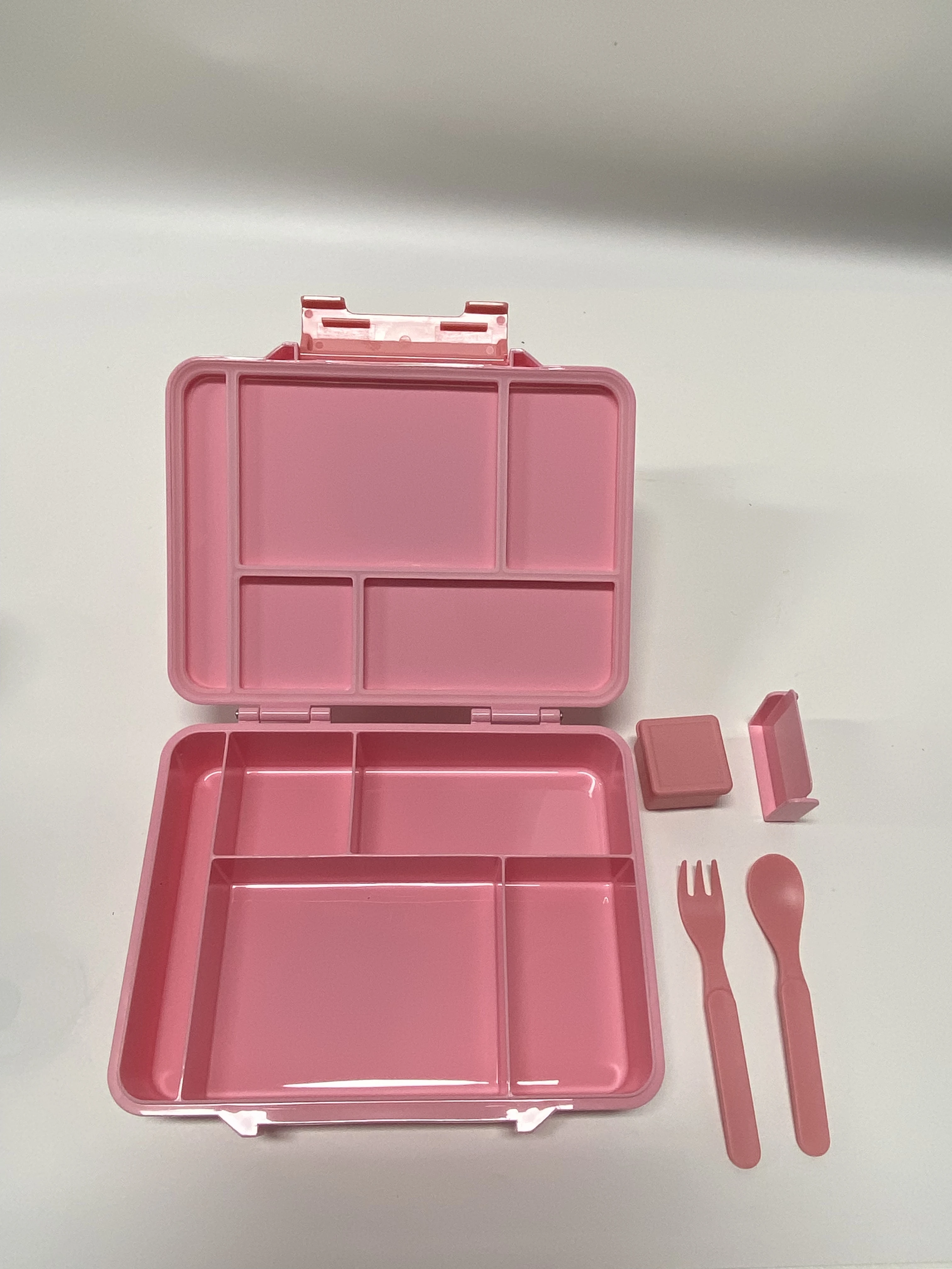 AOHEA new kid bpa free pp compartments Microwaveable bento lunch box for kids leakproof bentos 5 compartment small boxes