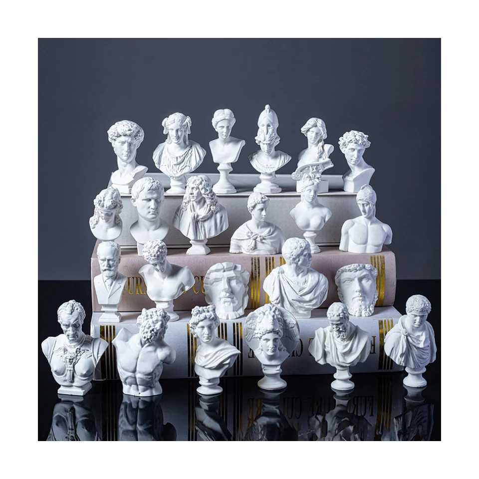 David Head Resin Apollo Greek And Roman Mythology God Of Sunlight Venus De Milo Aphrodite Of Milos Greek Mythology Resin Statue