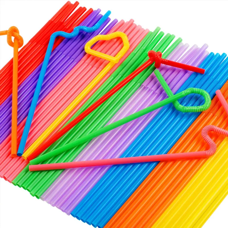 artistic colorful straws,Flexible Mixed Colorful Assorted 5mm Artistic Straws