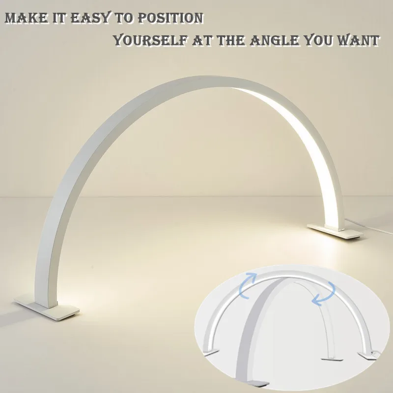 New arrive Design Arc Eyelash LED Light desktop Half Moon Lamp For Nail Table Half Moon Light Beauty Lamp
