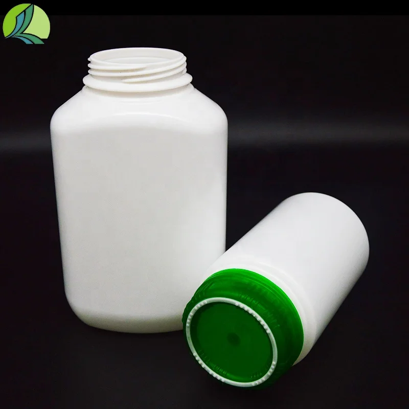 HDPE Square Laboratory Liquid Reagent Packaging Bottle 250ml/500ml screw Cap Custom Screen Printing Chemical Pharmaceutical