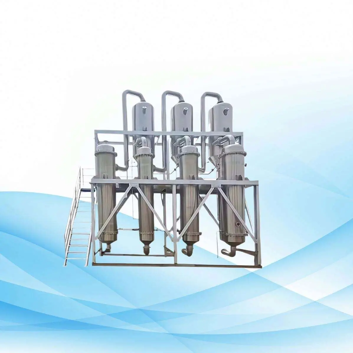Extractive Distillation Equipment Vacuum 200L Single Effect Falling Film Evaporator