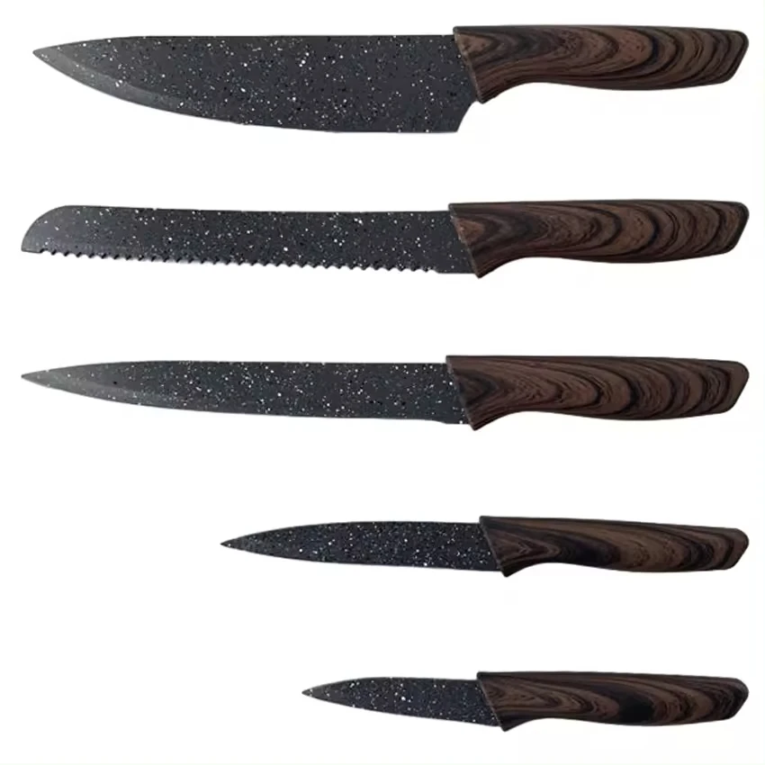 Hot selling ceramic kitchen knife set kitchen ceramic knife set with ABS black handle 2 Piece Family Kitchen Utility Knives Set