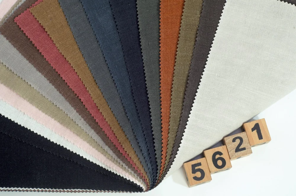 5621# Sample card natural eco friendly hemp fabric woven 225g organic hemp products