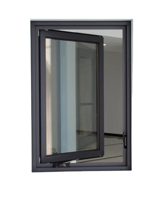 double tempered glass thermal break American crank aluminum casement window