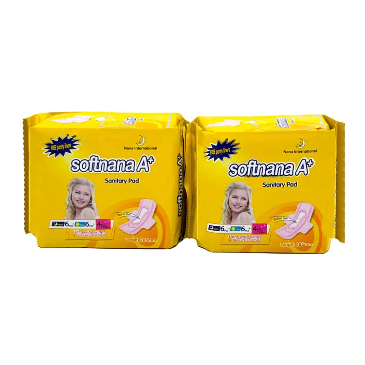 Eco-friendly Biodegradable Disposable Sanitary Napkin for Women Super Absorbent Panty Liner Made From Organic Cotton and Paper