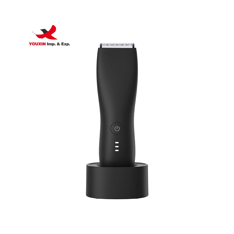 Factory Upgraded Body Groin Hair Trimmer Men Sensitive Area Waterproof Electric Razor R-type Angle Cutter Teeth Electric Shaver