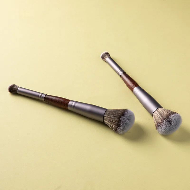 Hot selling  double-end makeup brush Custom Logo cosmetic brush kit select customize private label brush