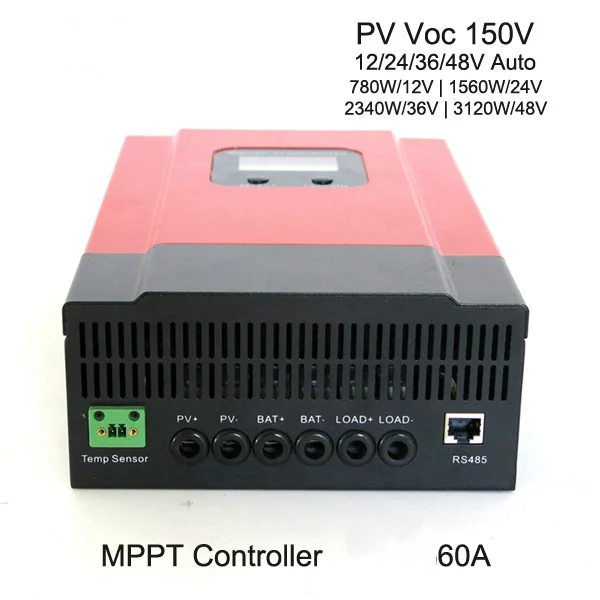 Контроллер заряда солнечной батареи Vmaxpower 12 В 24 в 48 96 50 А 60 80 100 Заряда
