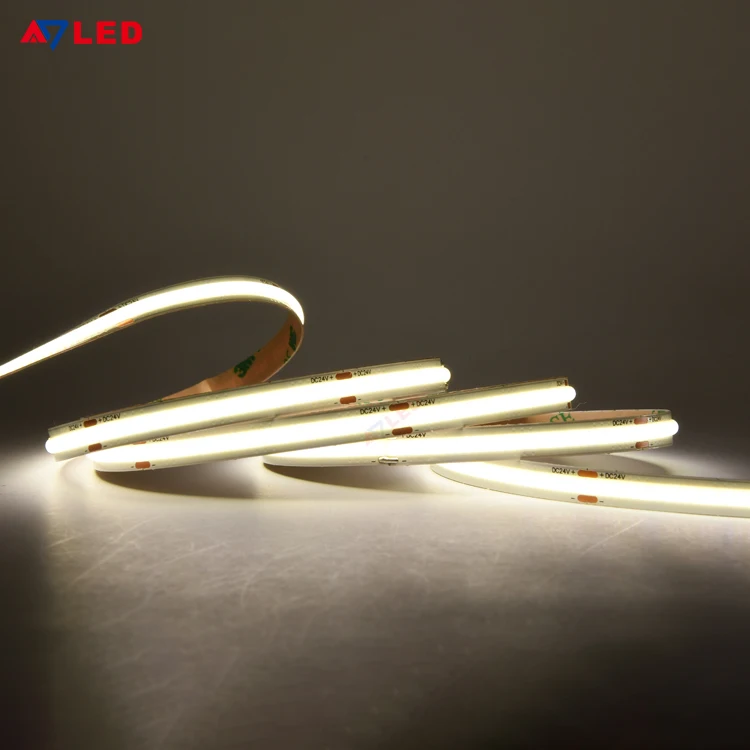 Dotless Led Lights For Decoration 12 Volt 8Mm Wide High Density Led Cob Strip