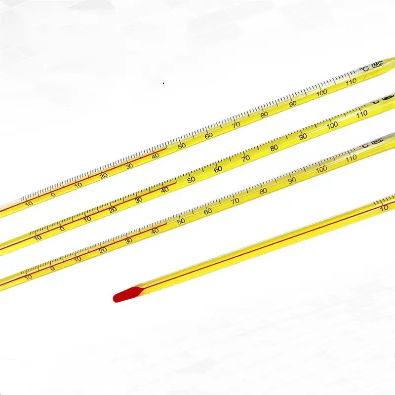 Laboratory Alcohol Thermometer Round Tube Glass thermometer -20 to 110 deg C