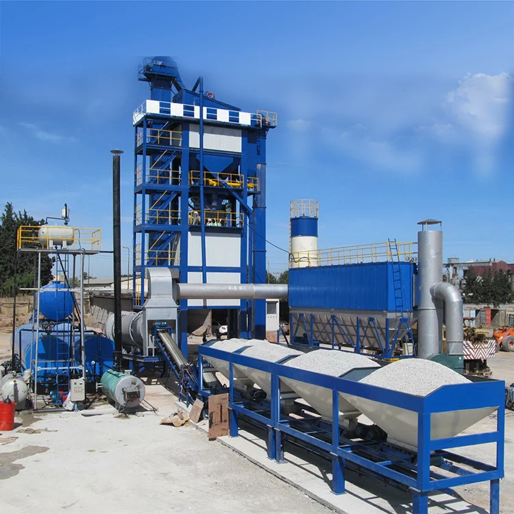 Fixed LB1200 Asphalt Making Machine 100t/h Asphalt Bitumen Batch Mixing Plant