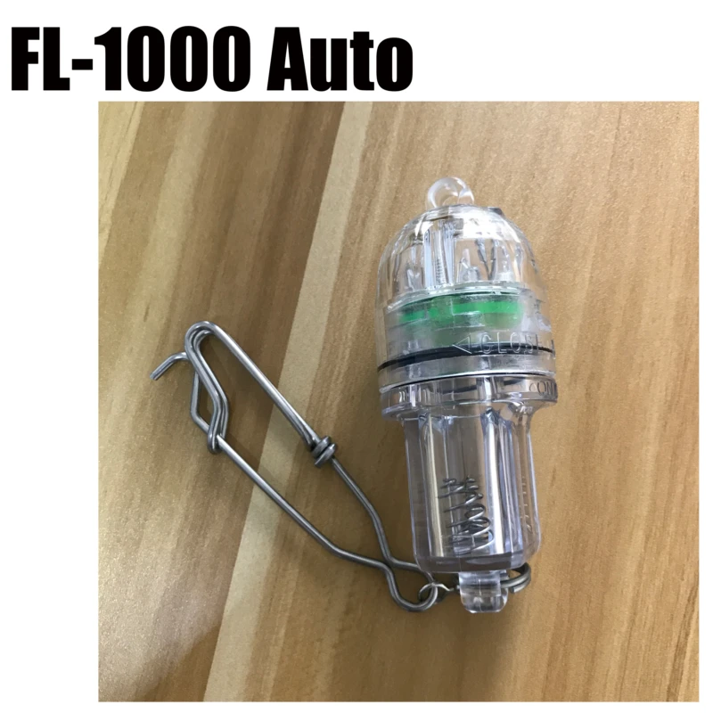 Automatic Depth 800m Lifetime 600 hours bait squid led underwater Green deep drop water fishing light