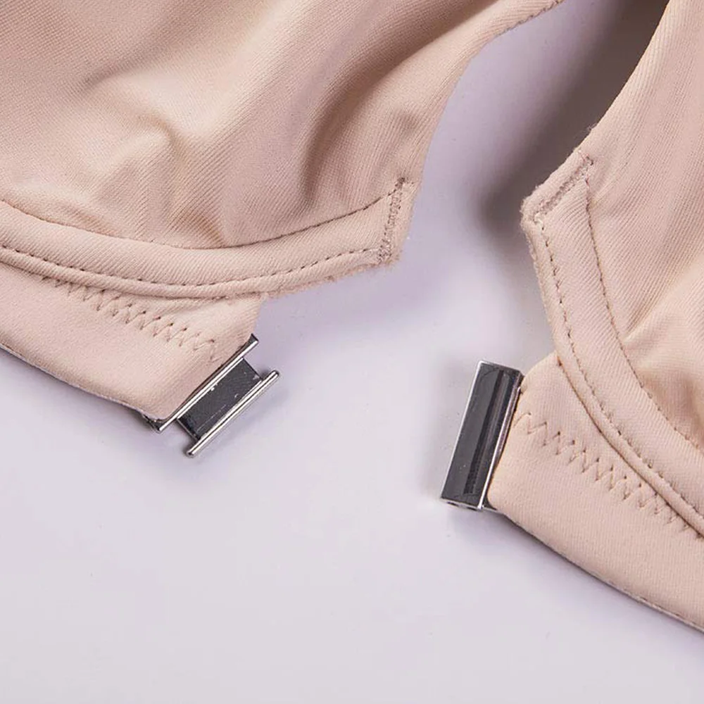 Front Closure Unlined Underwire Support Bra Big Breast Power Back MInimizer Plus Size Bras