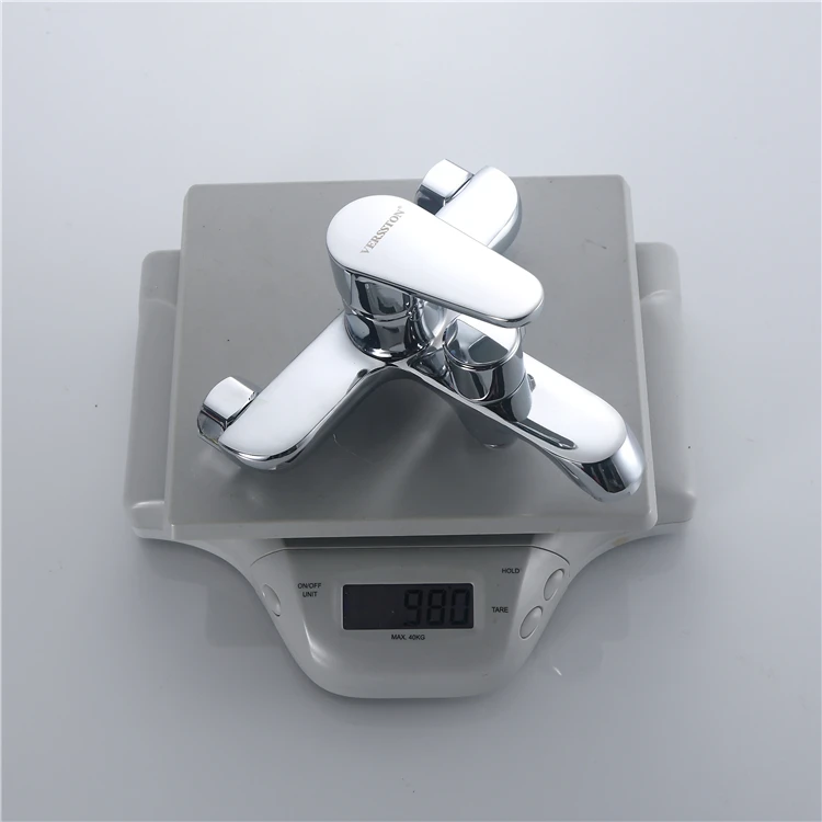 High Quality Chrome Bathroom Waterfall Faucet Brass Shower Mixer Set