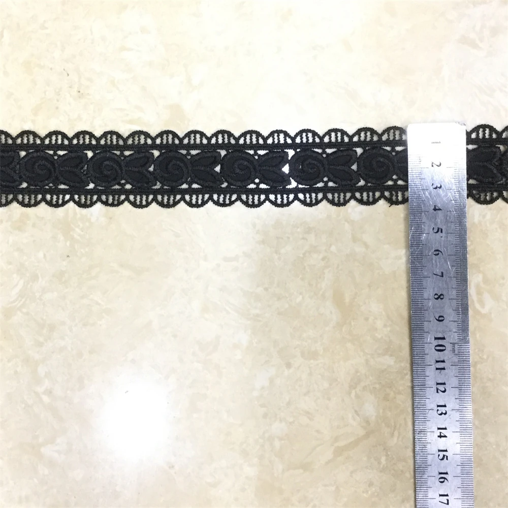 Fashion design Custom made embroidery lace water soluble French lace knit lace trim just a trim for Dresses/Bag/Hair accessories
