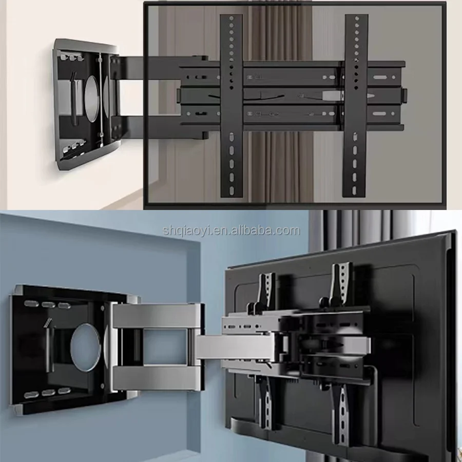Durable Industrial Black Forged Steel Long Heavy Duty Sheet Metal Fabrication Hidden Floating Wall Shelf Bracket