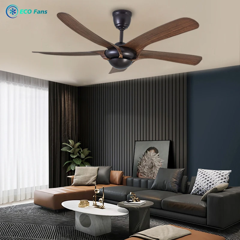 ECO No Light 52 Inch Factory Price Living Room Durable ABS Quiet and Long Lifespan BLDC Motor Modern Ceiling Fan